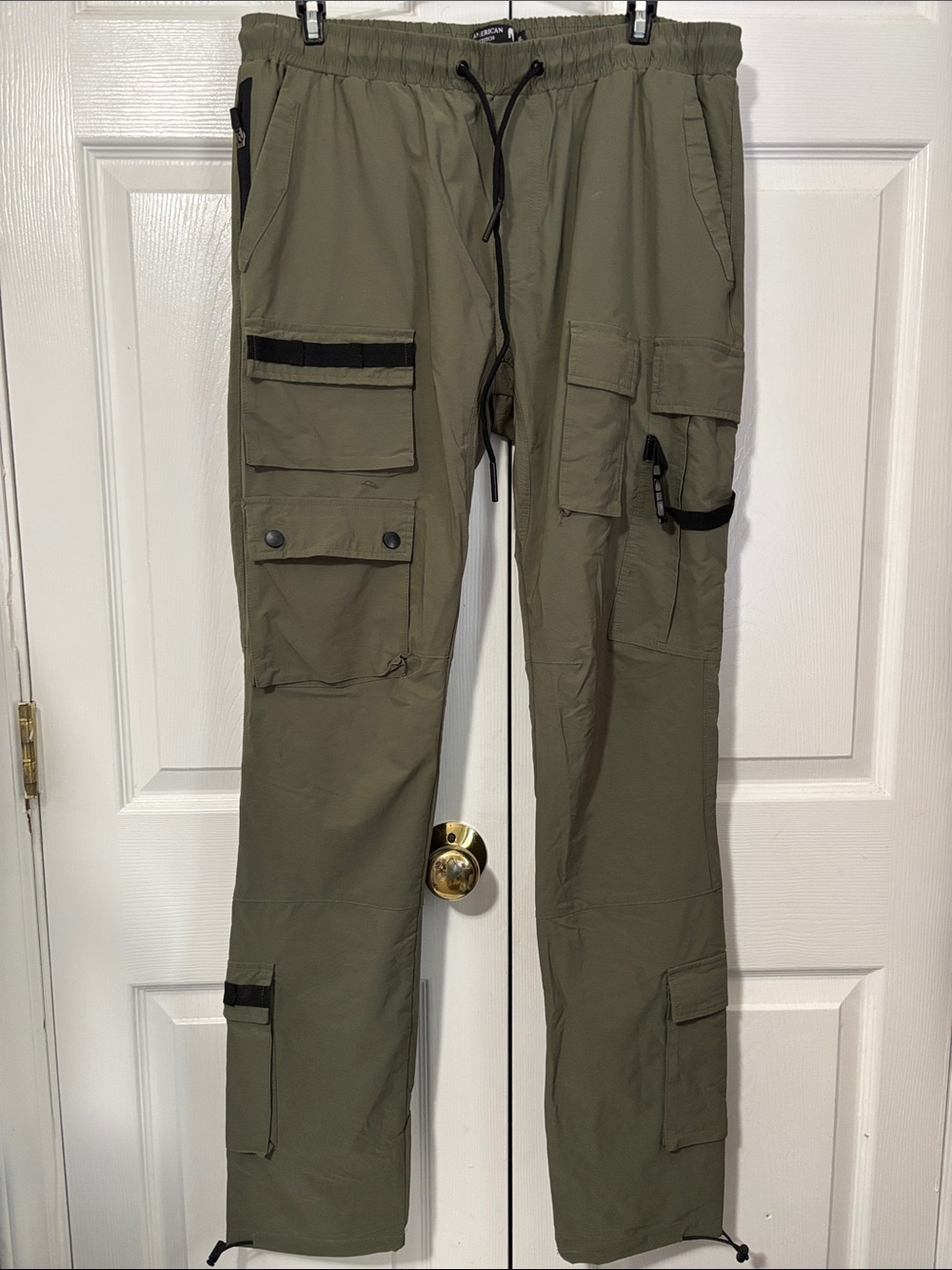 American Stitch Olive Cargo Jogger Pants Sz XL VGUC